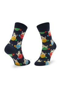 Happy-Socks - Happy Socks Skarpety Wysokie Dziecięce KLAI01-6500 Granatowy. Kolor: niebieski. Materiał: materiał