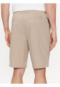 Calvin Klein Szorty materiałowe K10K112836 Beżowy Straight Fit. Kolor: beżowy. Materiał: syntetyk