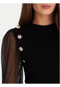 Morgan Bluzka 252-MALIA Czarny Regular Fit. Kolor: czarny. Materiał: wiskoza #4