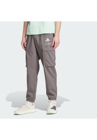 Adidas - Spodnie Mercedes - Amg Petronas Formula One Team Premium Woven. Kolor: wielokolorowy, fioletowy, zielony. Materiał: materiał, tkanina