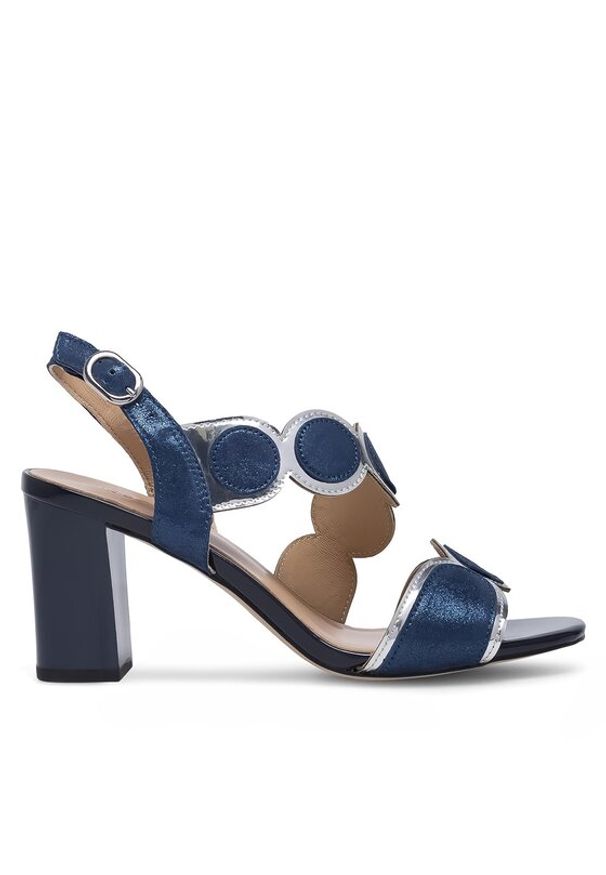 Lasocki Sandały WYL3119-2Z Granatowy. Kolor: niebieski. Materiał: skóra, zamsz