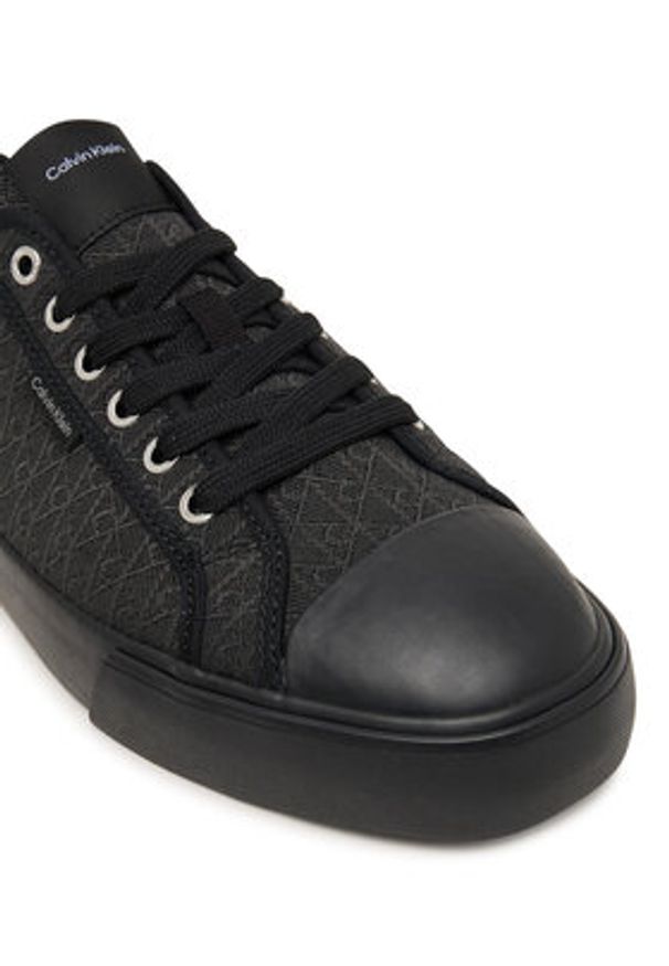 Calvin Klein Trampki Vulc Laceup Cv Aop HM0HM02122 Czarny. Kolor: czarny. Materiał: materiał