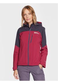 Jack Wolfskin Kurtka softshell Go Hike 1113972 Bordowy Regular Fit. Kolor: czerwony. Materiał: syntetyk #1