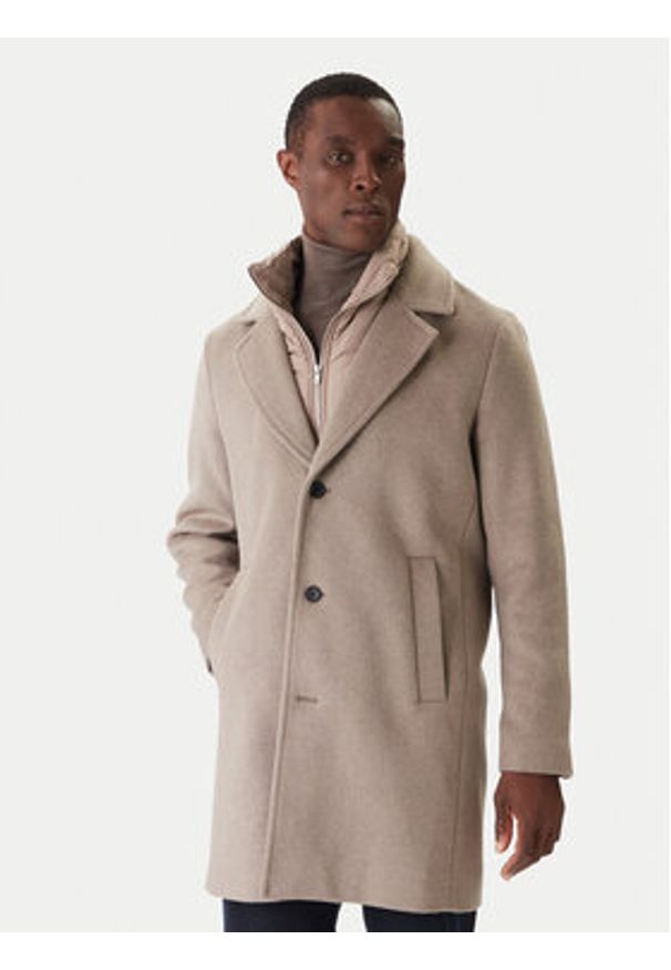 Jack & Jones Płaszcz przejściowy Blastanford 12286263 Beżowy Regular Fit. Kolor: beżowy. Materiał: syntetyk