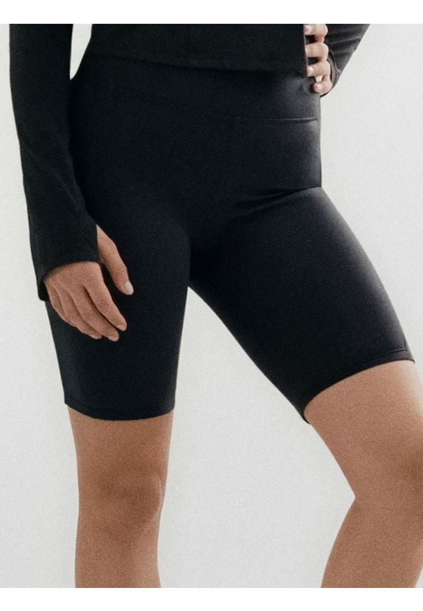 Sinsay - Szorty kolarki - czarny. Kolor: czarny
