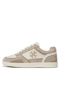 Tory Burch Sneakersy Clover Court 155626 Beżowy. Kolor: beżowy. Materiał: skóra #3