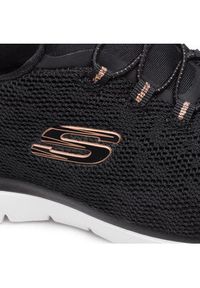 skechers - Skechers Sneakersy Leopard Spot 149037/BKRG Czarny. Kolor: czarny. Materiał: materiał
