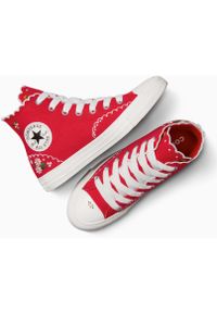 Adidasy Converse Chuck Taylor All Star Embroidered, Dla obu płci. Kolor: czerwony. Materiał: materiał. Model: Converse All Star