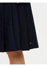 TOMMY HILFIGER - Tommy Hilfiger Spódnica plisowana WW0WW43798 Granatowy Regular Fit. Kolor: niebieski. Materiał: syntetyk, bawełna