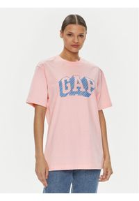 GAP - Gap T-Shirt 664011-00 Różowy Regular Fit. Kolor: różowy. Materiał: bawełna