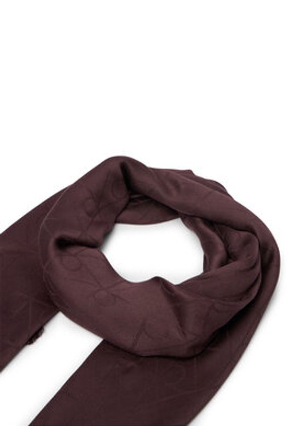 Calvin Klein Chusta Emblem Aop Tonal LV04D8063G Bordowy. Kolor: czerwony