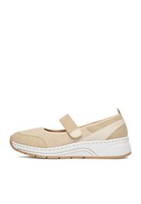 Rieker Sneakersy N6554-60 Beżowy. Kolor: beżowy. Materiał: materiał #4