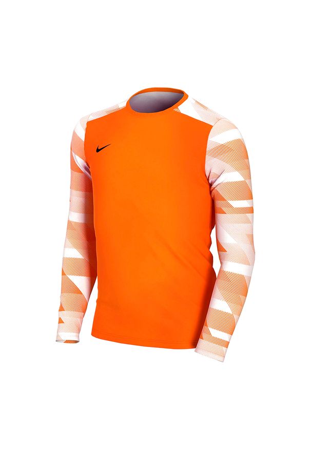 Bluza piłkarska dziecięca Nike Dri-Fit Park IV Goalkeeper. Kolor: pomarańczowy. Technologia: Dri-Fit (Nike). Sport: piłka nożna