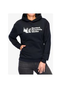 Bluza z kapturem damska Marmot MMW Hoody. Typ kołnierza: kaptur. Kolor: czarny