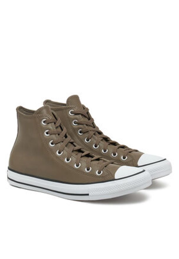Converse Trampki Chuck Taylor All Star Faux Leather Hi A09482C 216 Brązowy. Kolor: brązowy. Materiał: materiał