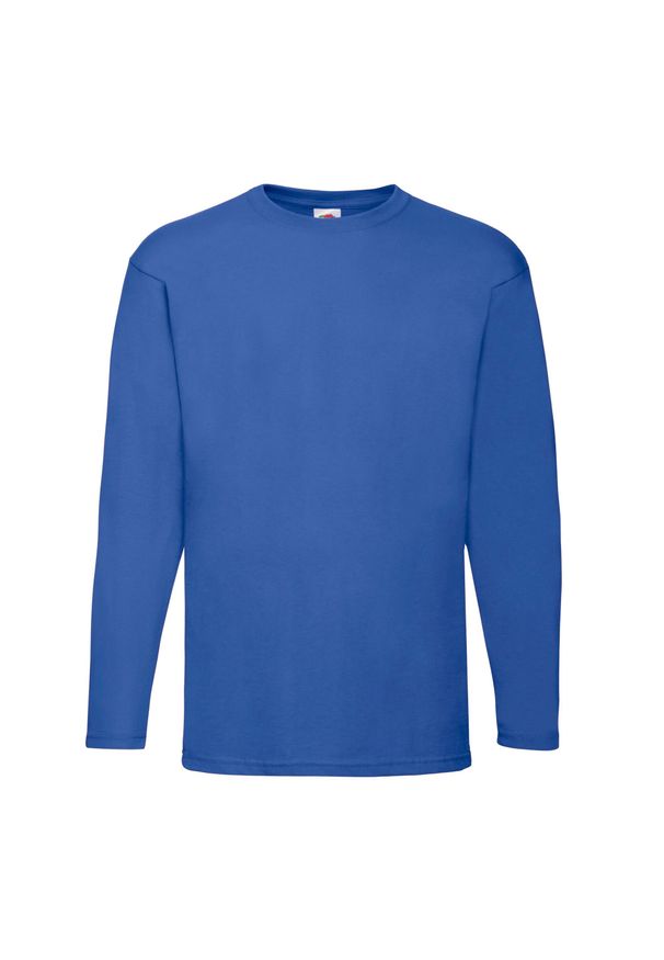 FRUIT OF THE LOOM - Koszulka Z Długim Rękawem Dla Dorosłych Unisex Valueweight. Kolor: niebieski. Długość rękawa: długi rękaw. Długość: długie