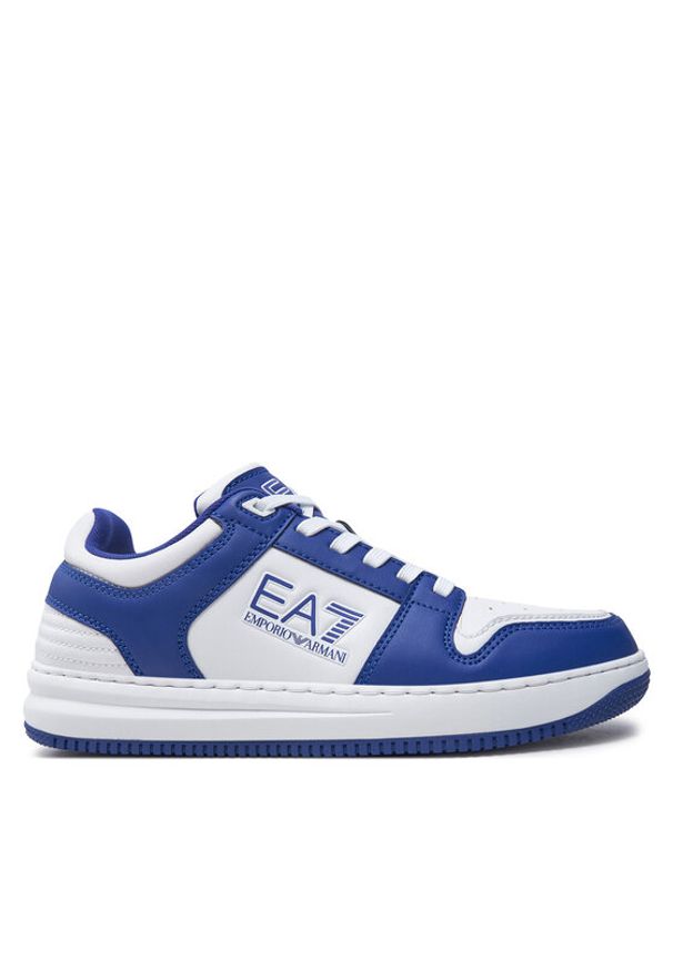 EA7 Emporio Armani Sneakersy X8X189 XK404 M563 Niebieski. Kolor: niebieski. Materiał: skóra