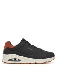 skechers - Skechers Sneakersy Uno - Suited On Air 183004/BLK Czarny. Kolor: czarny. Materiał: skóra