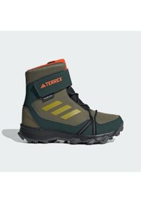 Adidas - Buty Terrex Snow Hook-And-Loop COLD.RDY Winter. Kolor: zielony, pomarańczowy, wielokolorowy, żółty. Materiał: materiał. Sezon: zima. Model: Adidas Terrex