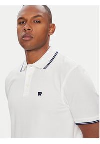 Wrangler Polo 112365466 Biały Regular Fit. Typ kołnierza: polo. Kolor: biały. Materiał: bawełna #4