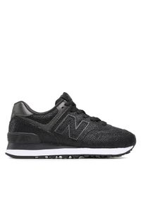 New Balance Sneakersy WL574KB2 Czarny. Kolor: czarny. Materiał: zamsz, skóra. Model: New Balance 574 #1