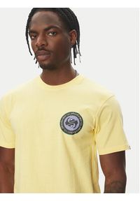 Quiksilver T-Shirt Circle Back Ss EQYZT08054 Żółty Regular Fit. Kolor: żółty. Materiał: bawełna #4