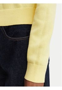 Tommy Jeans Sweter Flag DW0DW22930 Żółty jasny Regular Fit. Kolor: żółty. Materiał: bawełna #2