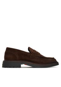 TOMMY HILFIGER - Tommy Hilfiger Mokasyny Comfort Lwt FM0FM05727 Brązowy. Kolor: brązowy. Materiał: zamsz, skóra