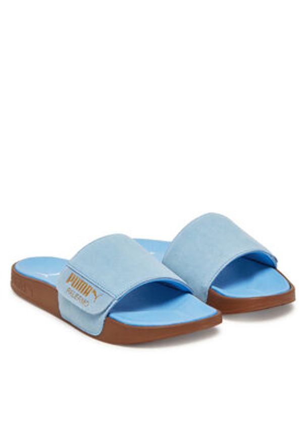 Puma Klapki Leadcat 2.0 Palermo Foil 399041 03 Niebieski. Kolor: niebieski. Materiał: zamsz, skóra