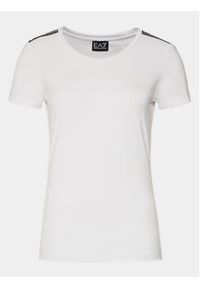 EA7 Emporio Armani T-Shirt 3DTT44 TJ6SZ 1100 Biały Slim Fit. Kolor: biały. Materiał: bawełna #6