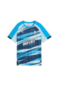Puma - Maillot Faster dla dzieci OM 2024/25. Kolor: niebieski. Sport: piłka nożna