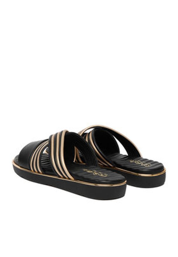 Go Soft Klapki CEO-W8087 Czarny. Kolor: czarny. Materiał: skóra