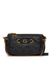 Guess Torebka Izzy Peony (PD) Mini-Bags HWPD92 09710 Czarny. Kolor: czarny. Materiał: skórzane