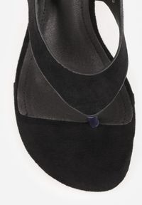 Renee - Czarne Sandały VICES Japonki na Obcasie Kaczuszka Nesadella. Kolor: czarny. Obcas: na obcasie. Styl: wakacyjny. Wysokość obcasa: średni #2
