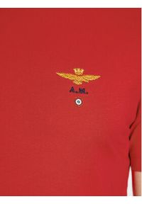 Aeronautica Militare T-Shirt 232TS1580J372 Czerwony Regular Fit. Kolor: czerwony. Materiał: bawełna