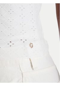 Guess Bluzka W6GP23 K3106 Biały Regular Fit. Kolor: biały. Materiał: syntetyk, bawełna #4