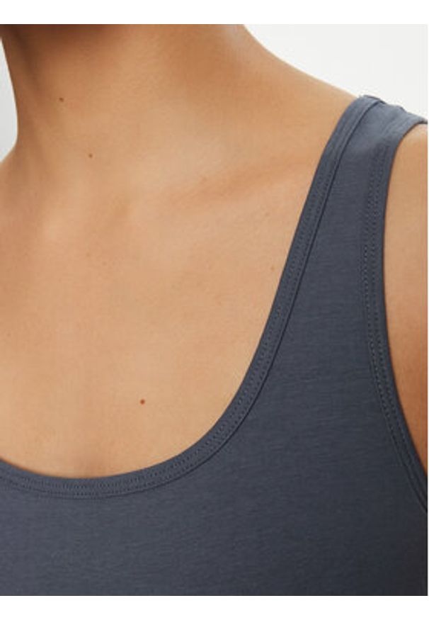 Vero Moda Top Lulu 10323756 Niebieski Regular Fit. Kolor: niebieski. Materiał: bawełna