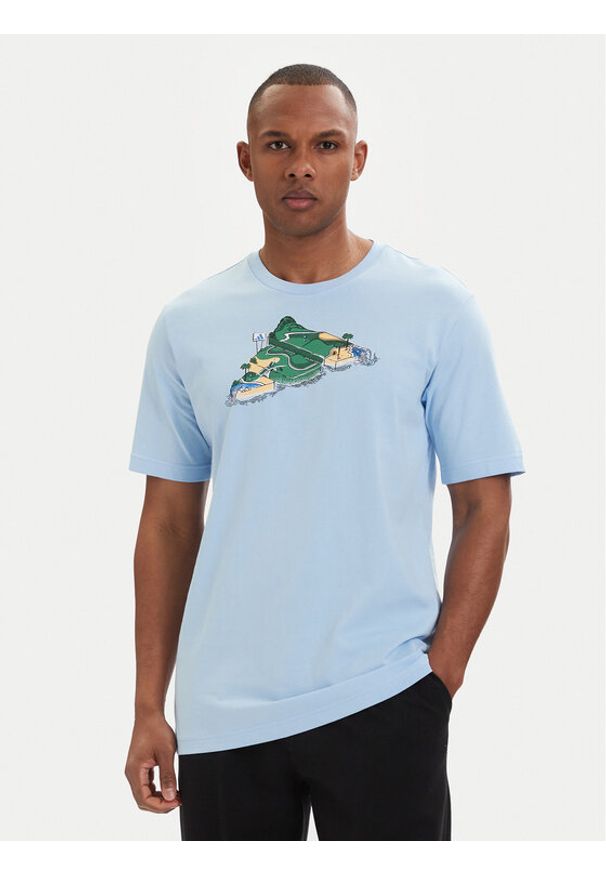 Adidas - adidas T-Shirt Novelty Mini Graphic JZ5038 Błękitny Regular Fit. Kolor: niebieski. Materiał: bawełna