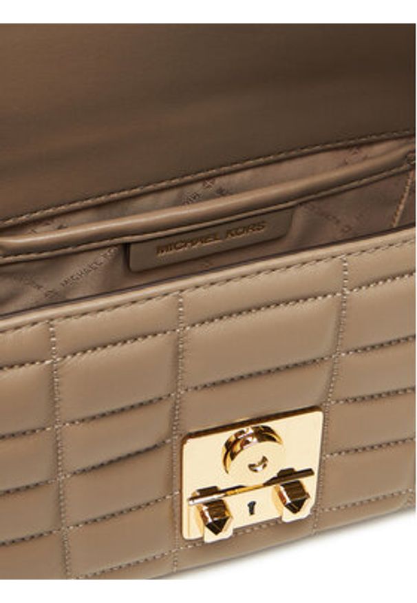 MICHAEL Michael Kors Torebka Tribeca 30R4G2RL7L Beżowy. Kolor: beżowy. Materiał: skórzane