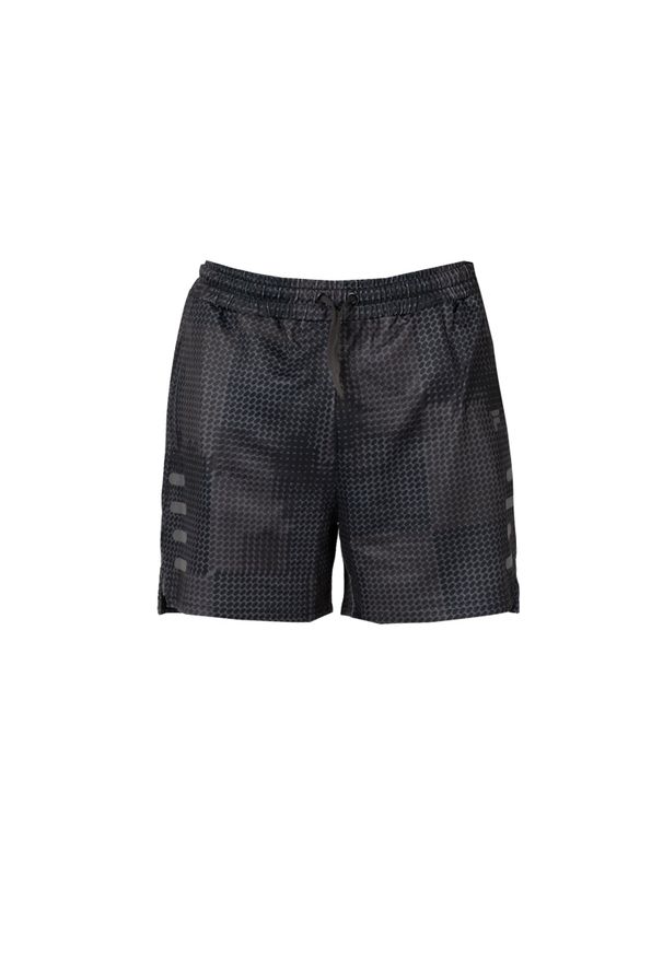 Fila Szorty "Training-Rodeneck" | FAM0289 | Mężczyzna | Czarny. Okazja: na co dzień. Kolor: czarny. Materiał: elastan, poliester. Wzór: nadruk. Styl: casual