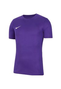 Koszulka do piłki nożnej dla dzieci Nike Dry Park VII JSY SS z krótkim rękawem. Kolor: fioletowy. Długość rękawa: krótki rękaw. Długość: krótkie #1
