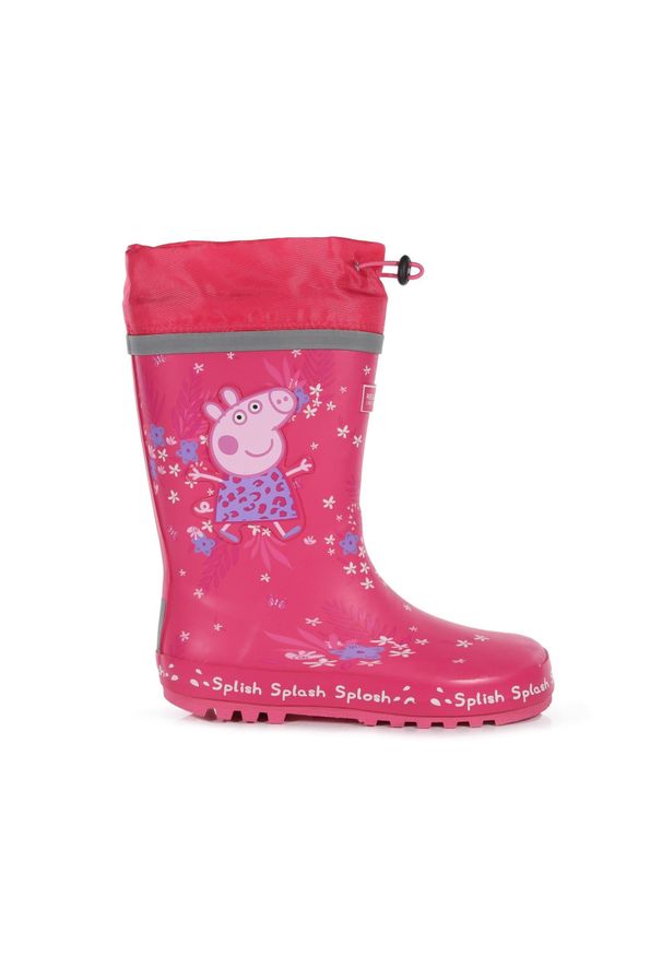 Buty przeciwdeszczowe dla dzieci Regatta Peppa Pig. Kolor: różowy. Sezon: zima. Sport: turystyka piesza