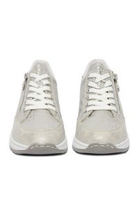 Rieker Sneakersy N4316-90 Srebrny. Kolor: srebrny. Materiał: materiał #3
