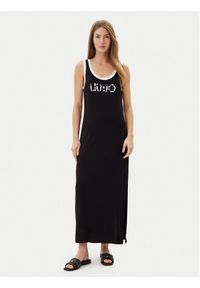 Liu Jo Beachwear Sukienka codzienna VA5134 JS360 Czarny Regular Fit. Okazja: na co dzień. Kolor: czarny. Materiał: wiskoza. Typ sukienki: proste. Styl: casual