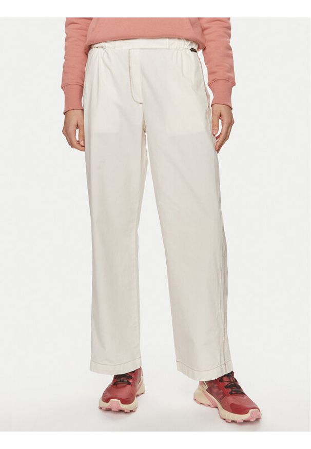 Napapijri Spodnie materiałowe Aberdeen NP0A4I4S Écru Loose Fit. Materiał: bawełna
