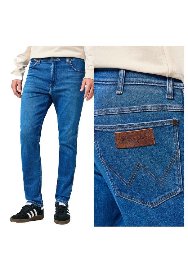 Wrangler - MĘSKIE SPODNIE JEANSOWE WRANGLER RIVER STERLING 112356838