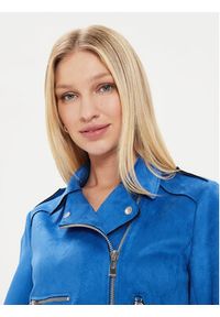 Morgan Kurtka z imitacji skóry 241-GOUSMI Niebieski Straight Fit. Kolor: niebieski. Materiał: syntetyk #3