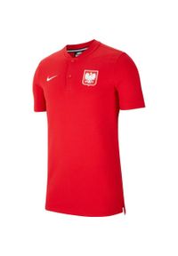 Koszulka Polski Nike Polo Slam Koszulka Kibica. Typ kołnierza: polo. Kolor: czerwony