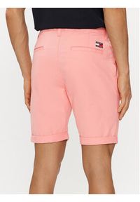 Tommy Jeans Szorty materiałowe Scanton DM0DM18812 Różowy Regular Fit. Kolor: różowy. Materiał: bawełna #5