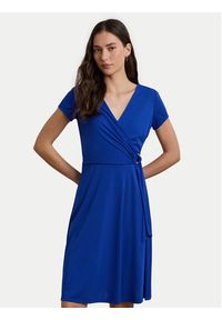 Lauren Ralph Lauren - LAUREN RALPH LAUREN Sukienka codzienna 250868161016 Niebieski Regular Fit. Okazja: na co dzień. Kolor: niebieski. Materiał: syntetyk. Typ sukienki: proste. Styl: casual #4